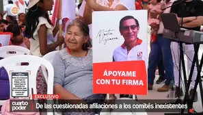 De las cuestionadas afiliaciones a los comités inexistentes. Video: Cuarto Poder