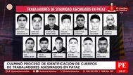 Culminó identificación de cuerpos de trabajadores en Pataz