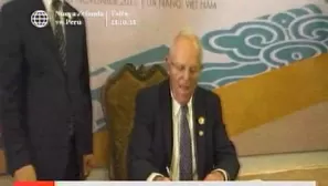 Presidente PPK en Vietnam. Foto: captura de TV