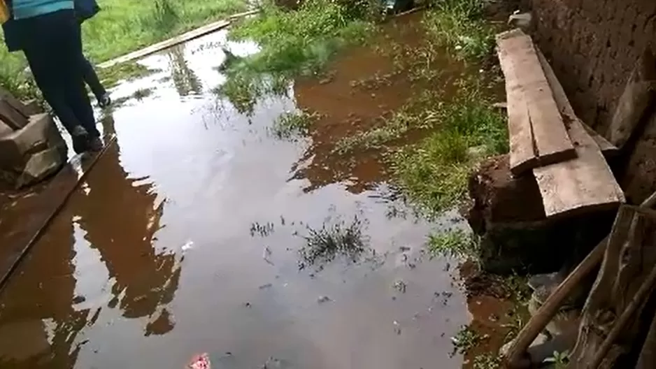 Viviendas y cultivos afectados por lluvias. Foto: América Noticias