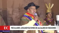 Al estilo de una ceremonia ancestral Inca y con el pago a la tierra