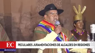 Al estilo de una ceremonia ancestral Inca y con el pago a la tierra