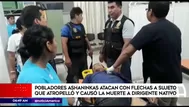 Cusco: asháninkas atacan con flechas a joven que atropelló a dirigente nativo