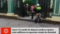 Sujetos atacan a policías por intervenirlos. Foto: América Noticias