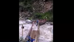 Intensas lluvias afectaron la infraestructura. Foto-Video: Canal N