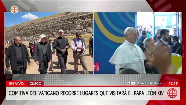 Comitiva del Vaticano define itinerario del papa León XIV en Cusco. Foto: América Noticias Comitiva del Vaticano define itinerario del papa León XIV en Cusco. Foto: América Noticias