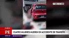 Cusco: Cuatro mujeres mueren en accidente de tránsito