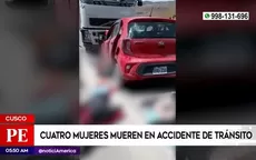 Cusco: Cuatro mujeres mueren en accidente de tránsito - Noticias de cusco