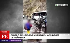 Cusco: Cuatro religiosos fallecen en accidente de tránsito - Noticias de mineria-ilegal