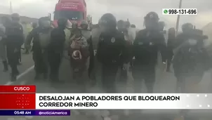 Bloquean el corredor minero. América Noticias