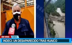 Cusco: Un desaparecido tras huaico en Aguas Calientes - Noticias de aguas-servidas