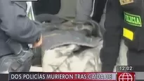 Policías muertos formaban parte del destacamento enviado a la zona de emergencia don había protestas contra el complejo minero Las Bambas. Foto:captura América Noticias