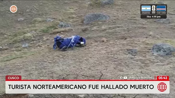 Cusco: Hallan cuerpo de turista norteamericano en Canchis. Foto: América Noticias Cusco: Hallan cuerpo de turista norteamericano en Canchis. Foto: América Noticias