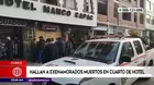 Cusco: Hallan a exenamorados muertos en cuarto de hotel