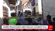 Cusco: Hombre ebrio causa muerte de chofer de camión de limpieza