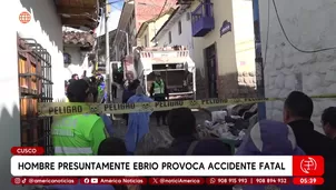 Cusco: Hombre ebrio provocó accidente fatal con camión municipal. Foto y video: América Noticias