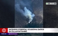 Cusco: Incendio forestal ocasiona daños en Ollantaytambo - Noticias de cusco