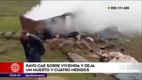 Rayó cayó sobre vivienda en Cusco. Foto y video: América Noticias