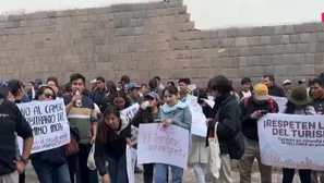 Operadores de turismo protestan en Cusco por cierre temporal del Camino Inca. / Video: Canal N