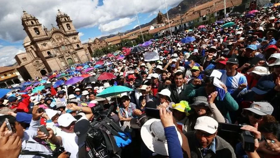 Huelga de docentes en Cusco. Foto: Difusión