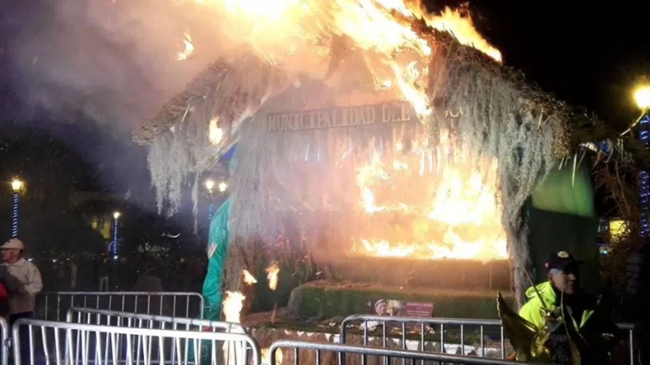 Incendio en Cusco. Foto: Andina