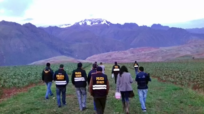 Divincri busca en Cusco el cuerpo de una española desaparecida. Foto: América Noticias Divincri busca en Cusco el cuerpo de una española desaparecida. Foto: América Noticias