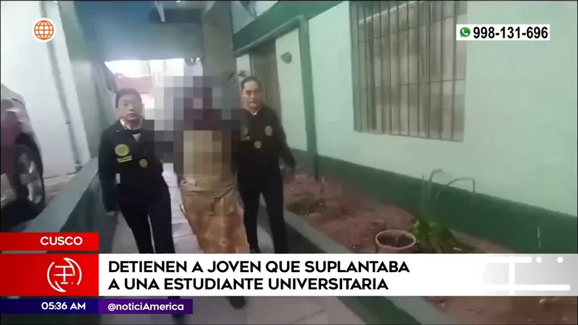 Cusco: Policía detuvo a joven que suplantó durante 5 años a estudiante universitaria