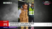 Pasajero con marihuana en Cusco. Foto y video: América Noticias