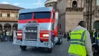 Fue la sensación del corso, el Optimus Prime, construido por un grupo de fanáticos en tiempo récord. / Video: Canal N