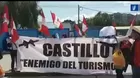 Cusco: protestan en exteriores de Coliseo durante Consejo de Ministros 