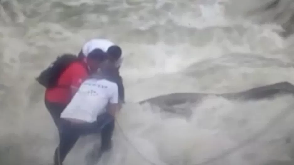 Turista cayó a un abismo. 