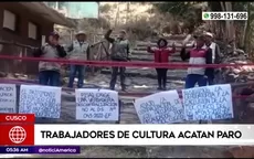 Cusco: Trabajadores de cultura acatan paro - Noticias de cusco