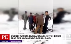 Cusco: turista quedó grave tras ser impactado por un rayo en Montaña Siete Colores - Noticias de rayo