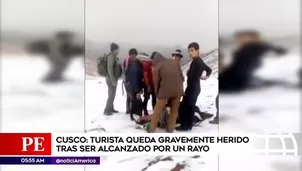 Turista mexicano fue impactado por un rayo.