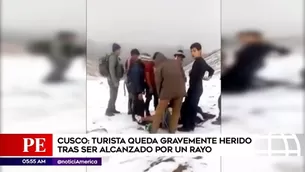 Turista mexicano fue impactado por un rayo.