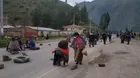 Cusco: vía alterna a estación de trenes de Ollantaytambo fue bloqueada