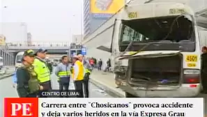 Los conductores de las unidades del ‘Chosicano’ fueron detenidos 