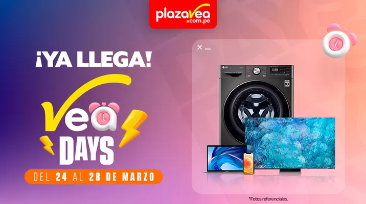 Cyber Days del 24 al 27 de marzo en plazaVea – ¡Las ofertas que estabas esperando! Cyber Days del 24 al 27 de marzo en plazaVea – ¡Las ofertas que estabas esperando!