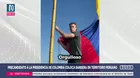 Daniel Quintero izó bandera colombiana en territorio peruano