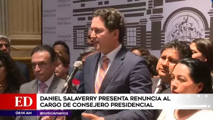 Daniel Salaverry presentó su renuncia al cargo de consejero presidencial