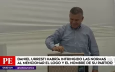 Daniel Urresti habría infringido las normas al mencionar el logo y el nombre de su partido - Noticias de elecciones-regionales-municipales-2018