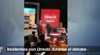 Daniel Urresti increpa a moderadores en debate municipal