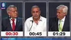 Ataques e imitaciones marcaron jornada de debate presidencial
