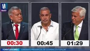 Ataques e imitaciones marcaron jornada de debate presidencial. Foto y video: Canal N