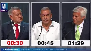 Ataques e imitaciones marcaron jornada de debate presidencial. Foto y video: Canal N