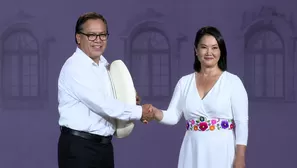 Foto: Keiko Fujimori y Roberto Sánchez - Video: Canal N