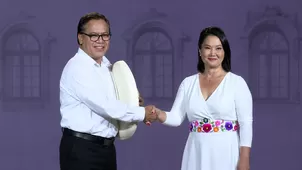 Foto: Keiko Fujimori y Roberto Sánchez - Video: Canal N
