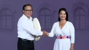 Foto: Keiko Fujimori y Roberto Sánchez - Video: Canal N