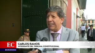 Carlos Ramos, magistrado del TC. América Noticias