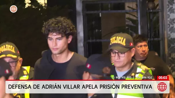 Defensa de Adrián Villar apela prisión preventiva. Foto: América Noticias Defensa de Adrián Villar apela prisión preventiva. Foto: América Noticias